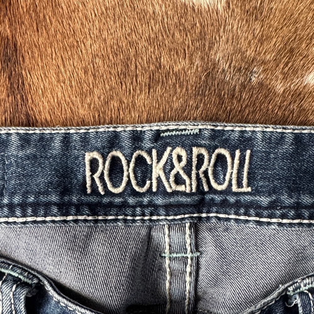 Rock & Roll Cowgirl Blue Boot Cut Jeans 29 x 36 - Picture 2 of 6
